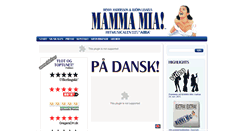 Desktop Screenshot of mammamiathemusical.dk